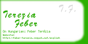 terezia feber business card